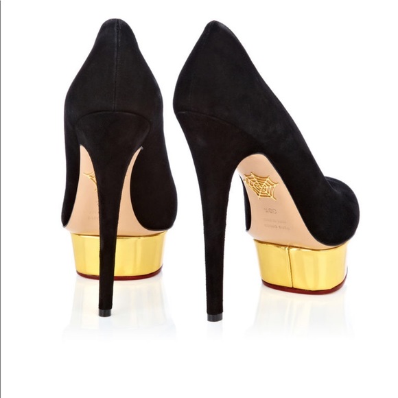 Charlotte Olympia Dolly Suede Platforms sz. 40 - Picture 7 of 8